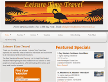 Tablet Screenshot of leisuretimetravel.org